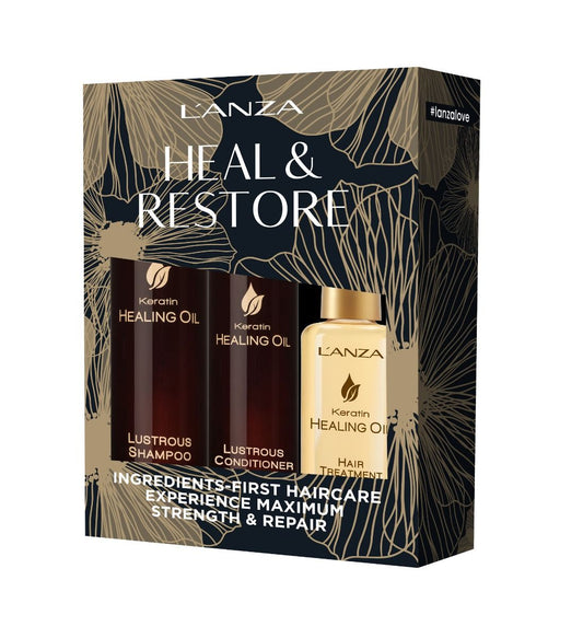 LANZA KERATIN HEALING OIL Kerst set 2+1