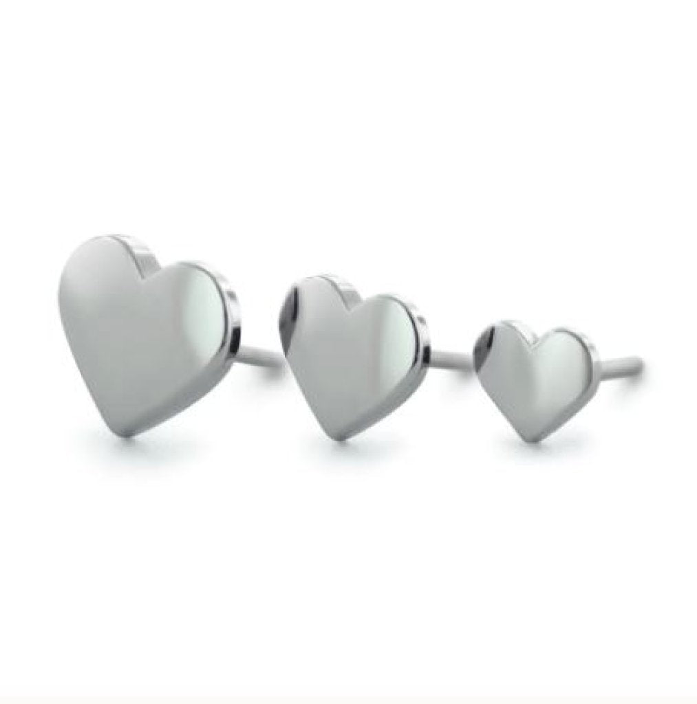 Titanium Heart End - 3MM