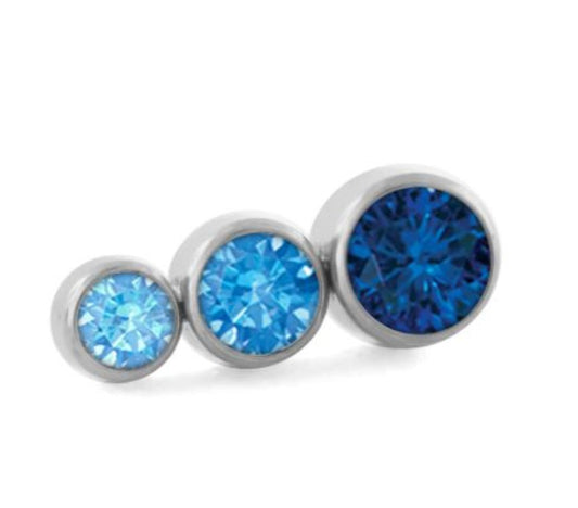 Ombre Tapered Cluster - Frosty Mint/Arctic Blue/Sapphire
