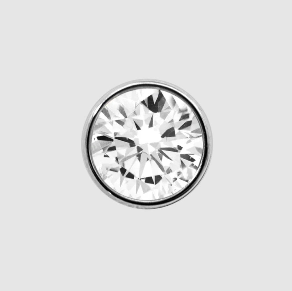 Junipurr bezel-set white 3mm