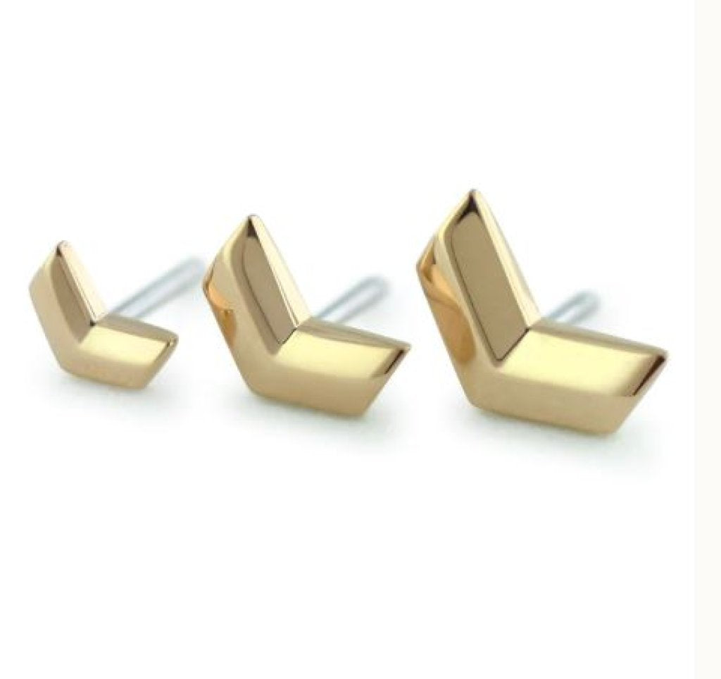 18K yellow gold Chevron - 3MM