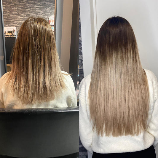 Keratine hairextensions