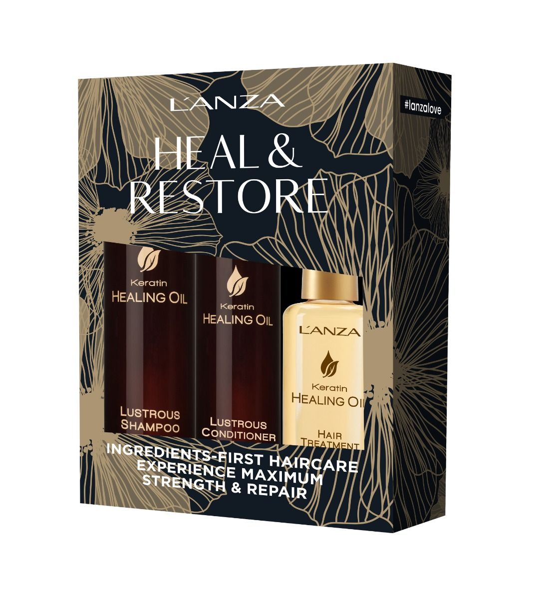 LANZA KERATIN HEALING OIL Kerst set 2+1