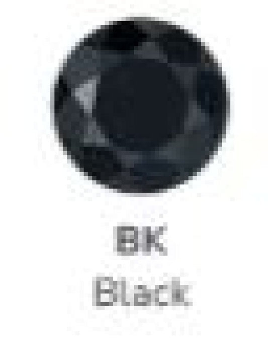 Titanium Prong Set Gem - Black - 5mm