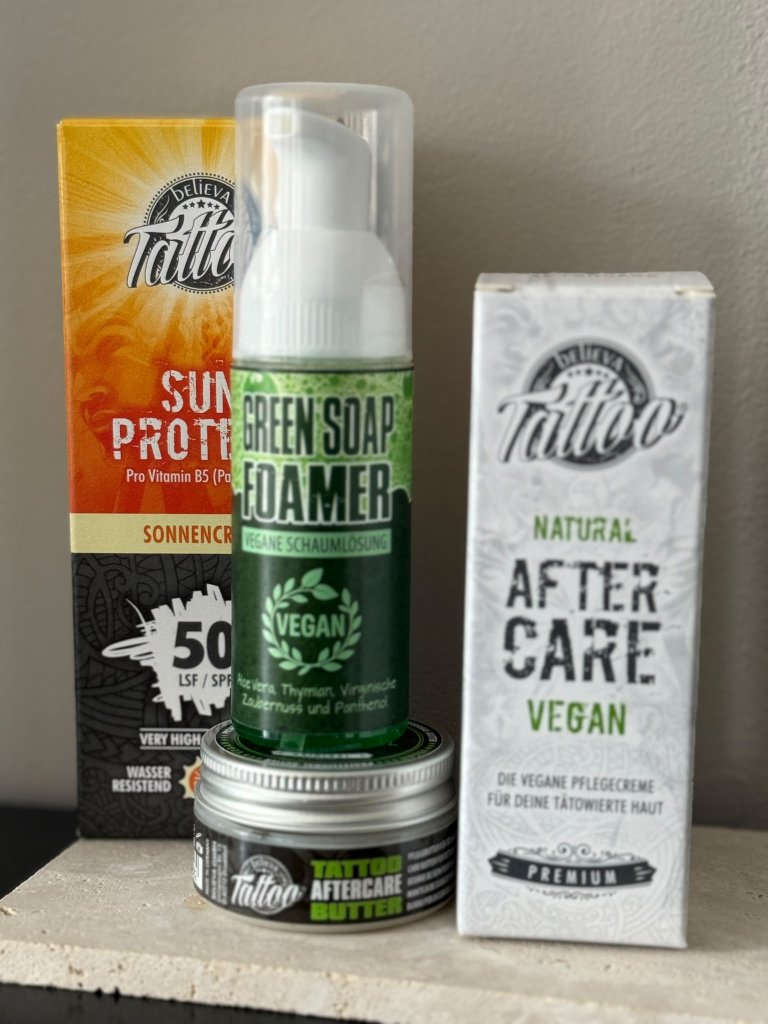 Aftercare set 4 delig (met zonnecreme)