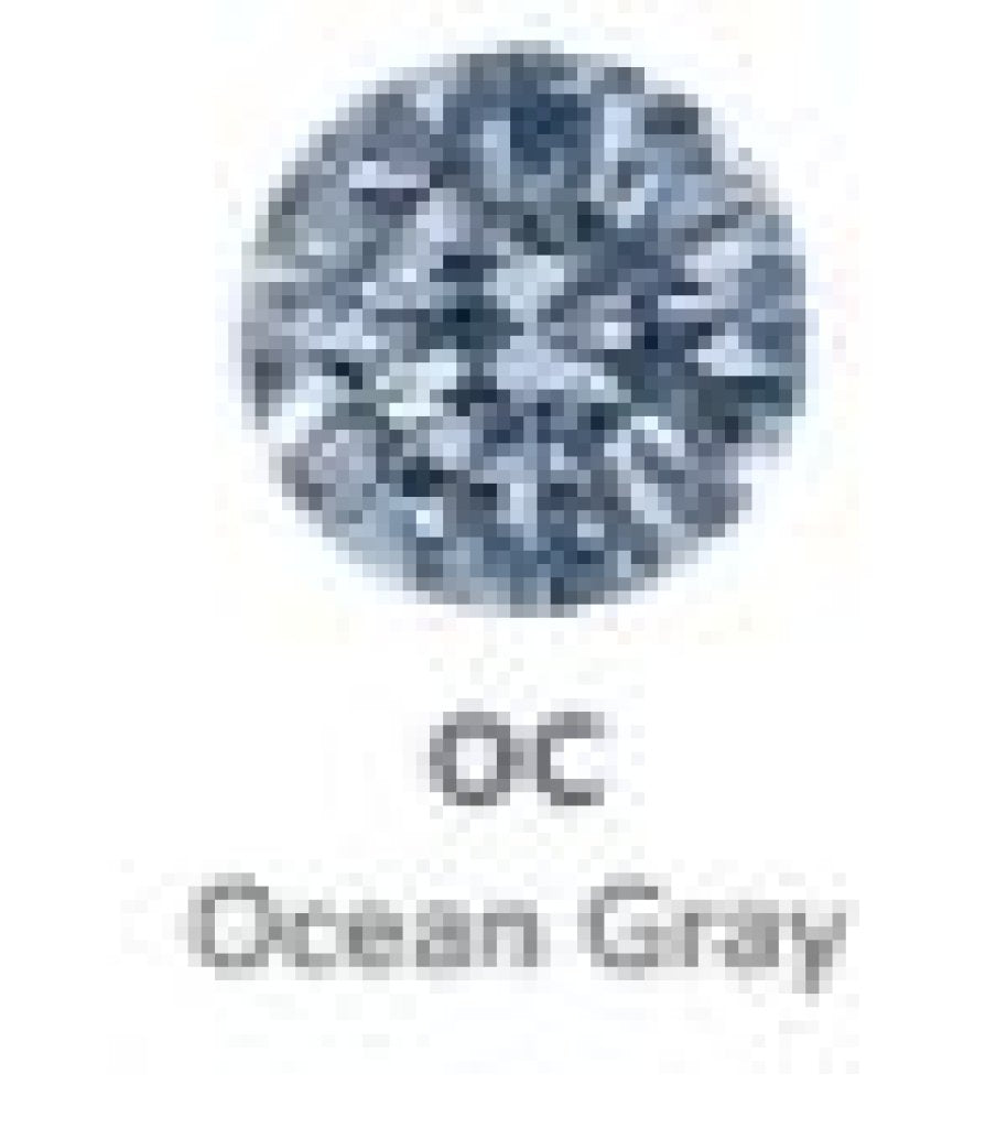 Titanium Prong Set Gem - Ocean Gray - 5mm