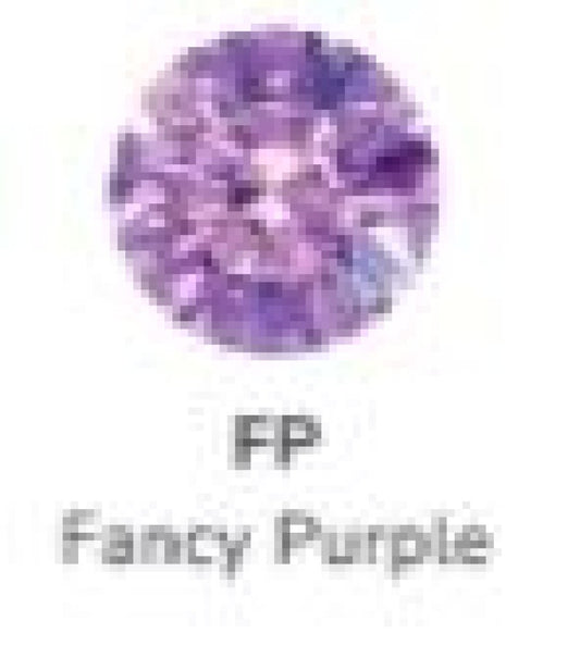 Titanium Prong Set Gem - Fancy Purple - 5mm