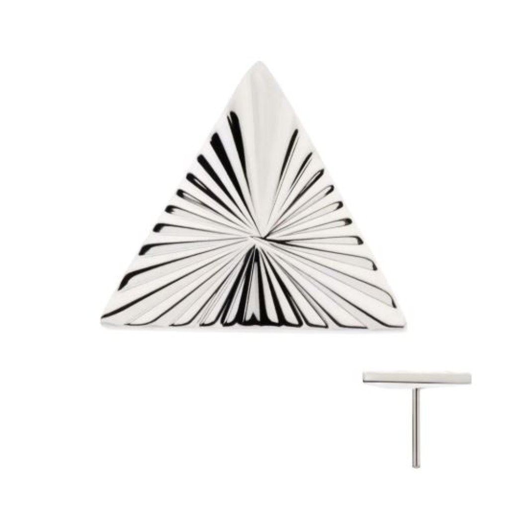 Titanium Threadless Corrugated Triangle Top