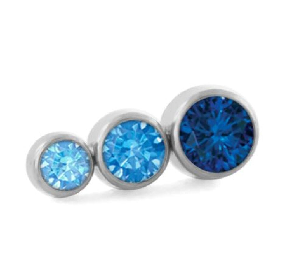 Ombre Tapered Cluster - Frosty Mint/Arctic Blue/Sapphire