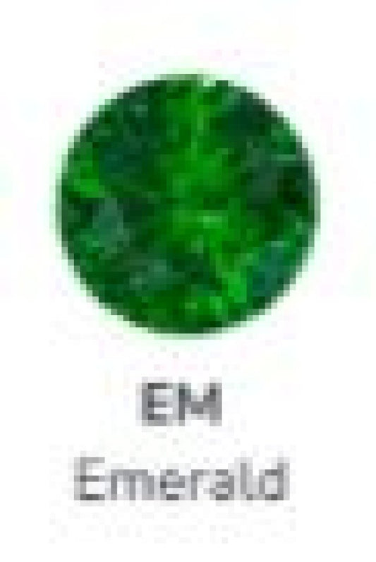 Titanium Prong Set Gem - Emerald Green - 5mm