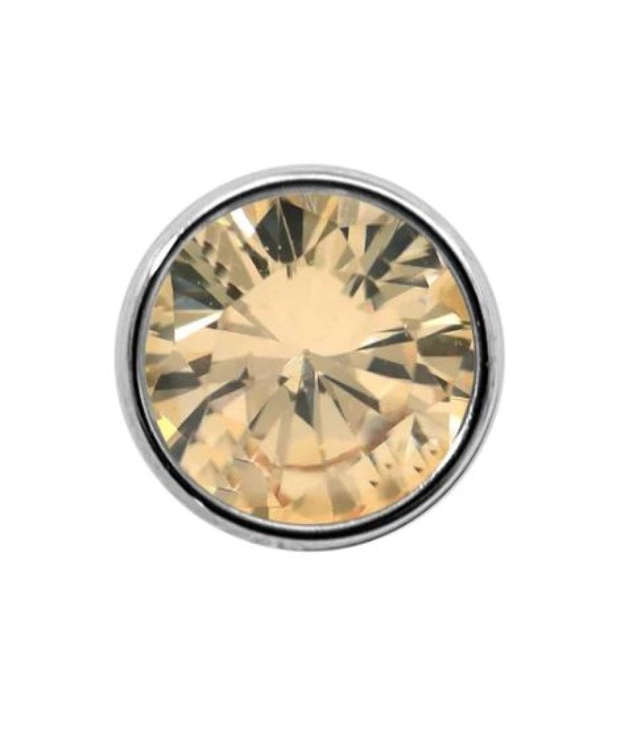 Junipurr bezel-set champagne - 1.5mm