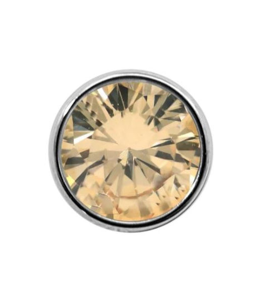 Junipurr bezel-set champagne - 1.5mm