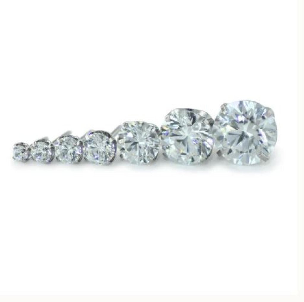 Titanium Prong Set Gem - Black - 2,5mm