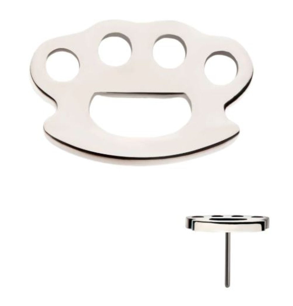 Titanium Threadless Brass Knuckle Top