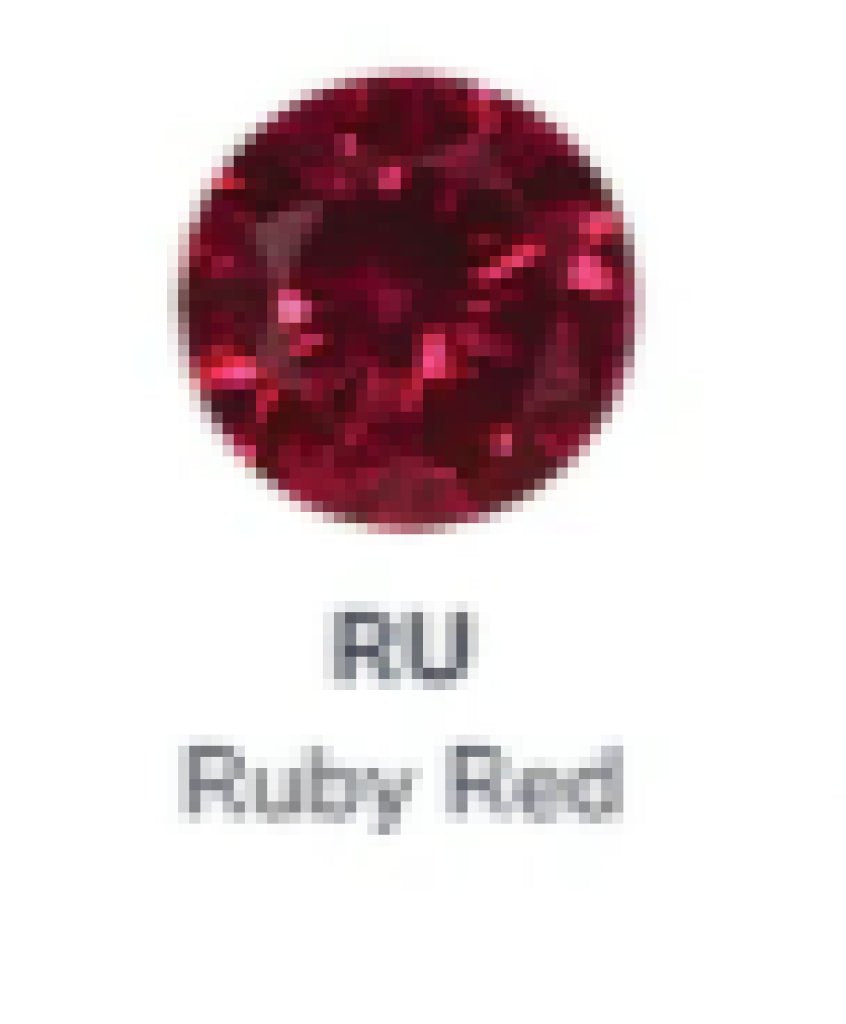 Titanium Prong Set Gem - Ruby - 4mm