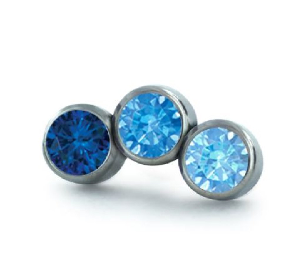 Ombre Petite Cluster - Frosty Mint/Arctic Blue/Sapphire