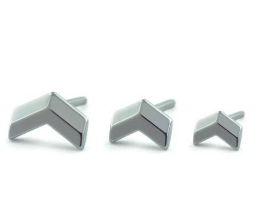 Titanium Chevron End - 2mm