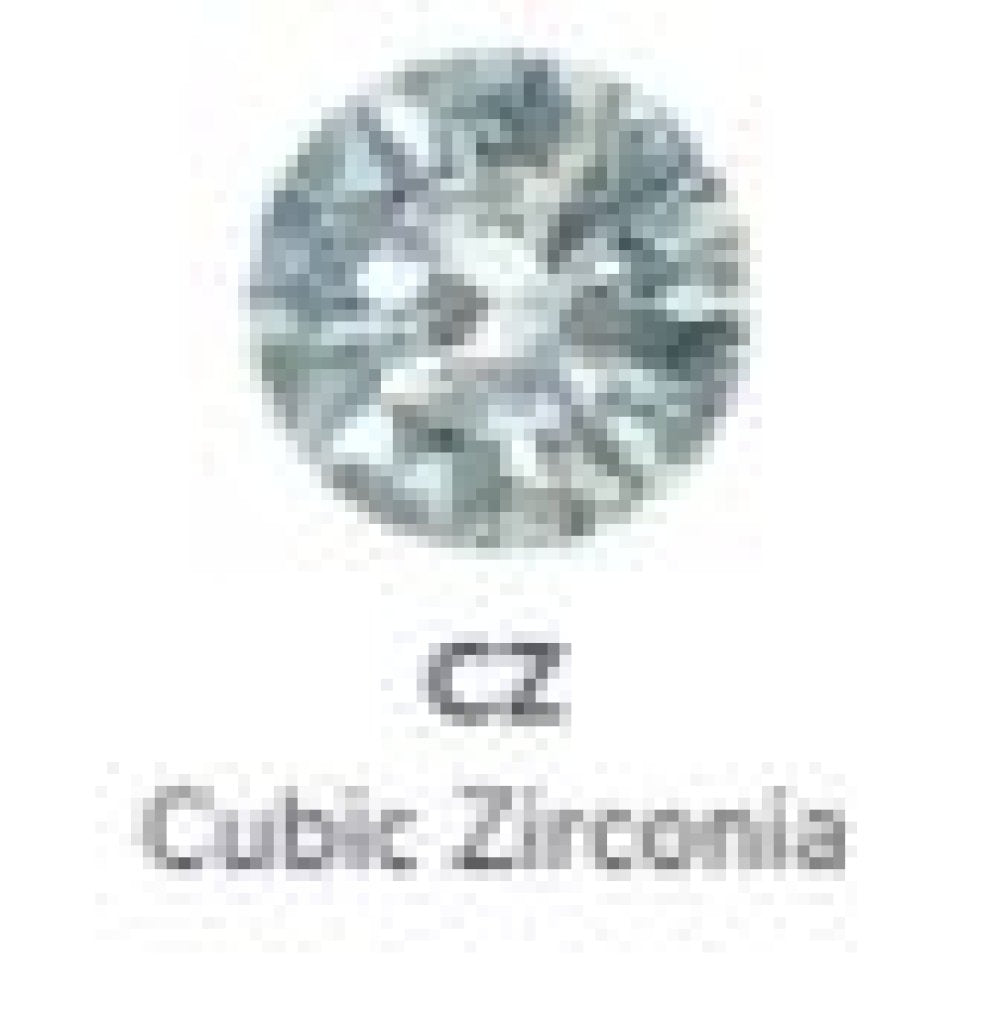 Titanium Prong Set Gem - Cubic Zirconia/silver - 5mm