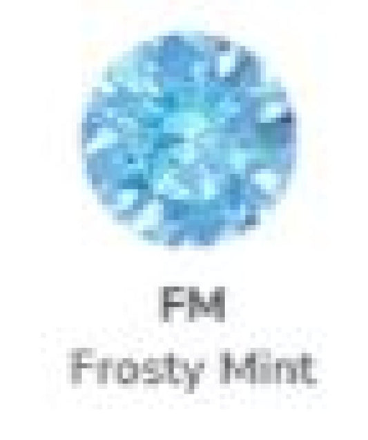 Titanium Prong Set Gem - Frosty Mint - 5mm